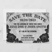 Spirit Board Gothic Halloween Wedding of Shower Sa Save The Date (Voorkant)