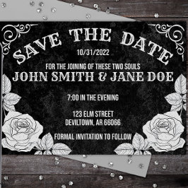 Spirit Board Gothic Halloween Wedding of Shower Save The Date