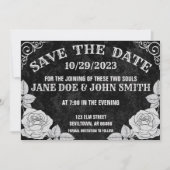 Spirit Board Gothic Halloween Wedding of Shower Save The Date (Voorkant)