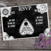 Spirit Board Gothic & Halloween Wedding RSVP Notitiekaartje