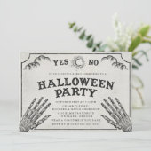 Spirit Board | Halloween-feestuitnodiging Kaart (Staand voorkant)