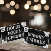 Spirit Board Halloween Gothic Gevouwen Voedsel Lab Plaatskaartje