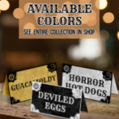 Spirit Board Halloween Gothic Gevouwen Voedsel Lab Plaatskaartje