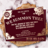 Spirit Board Halloween Gotische bruiloft of douche Folie Uitnodiging