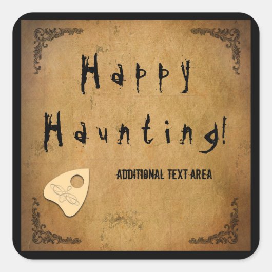 Spirit Board Halloween Griezelfeest Sticker (Voorkant)