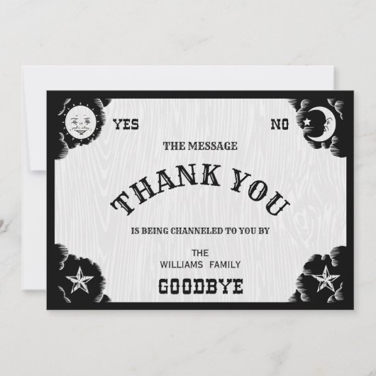 Spirit Board Halloween Kaart (Voorkant)