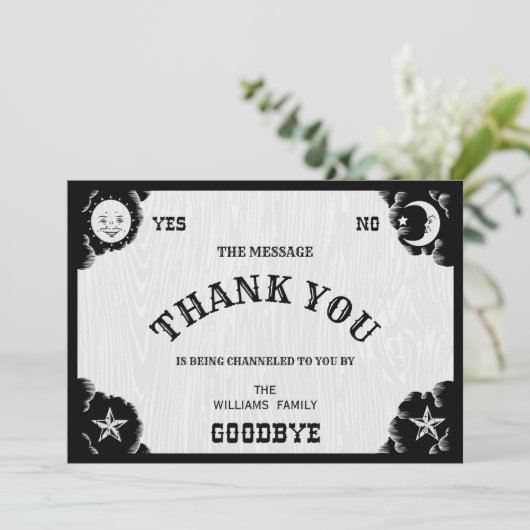 Spirit Board Halloween Kaart (Staand voorkant)