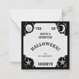 Spirit Board Halloween Kleine Notitiekaart Notitiekaartje