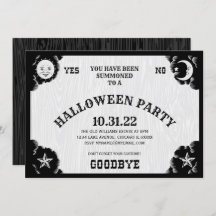 Spirit Board Halloween Party Invitation