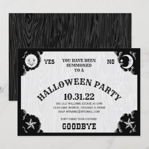 Spirit Board Halloween Party Invitation Kaart