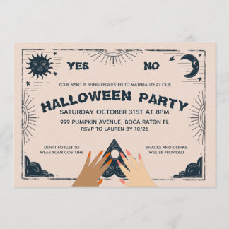 Spirit Board Halloween Party Kaart