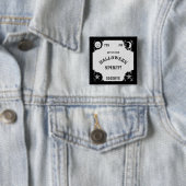 Spirit Board Halloween Pinback Button (In situ)