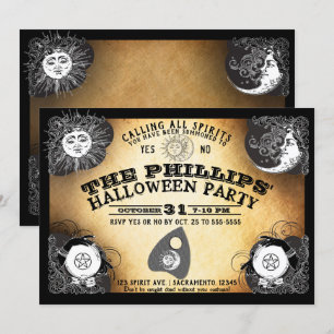Spirit Board Halloween Spirits Haunting Party Kaart