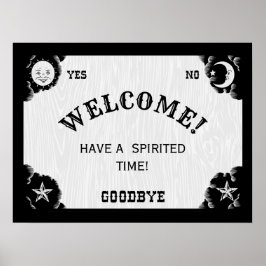 Spirit Board Halloween Welkome Poster