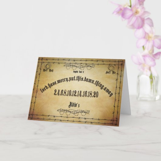 Spirit Board Humor Kaart (Orchidee)