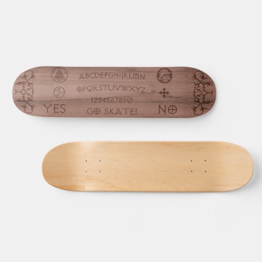 Spirit Board - Occulte magische skateboard (Horizontaal)