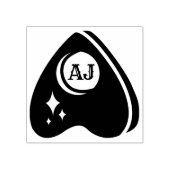 Spirit Board Planchette met Custom Intials Rubberstempel (Afrduk)