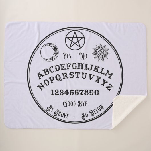 Spirit Board Sherpa Blanket Sherpa Deken (Voorkant (horizontaal))