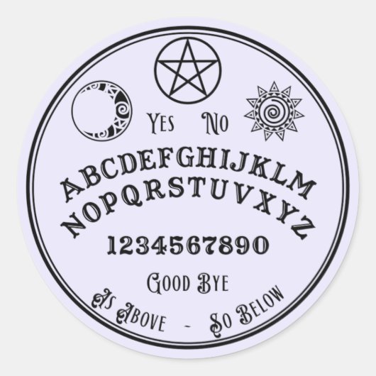 Spirit Board Stickers (Voorkant)