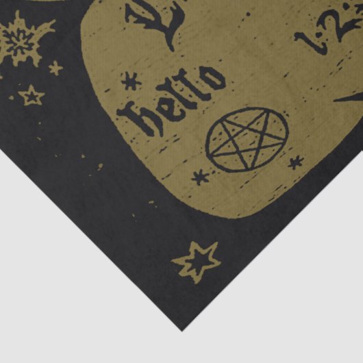 Spirit Board Tissuepapier (Detail)