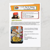 ‘Spirit Board Whispers’ Painting on a Small-Scale  Kaart (Achterkant)