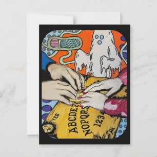 'Spirit Board Whispers' Schilderij op een Briefkaart
