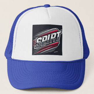 SPIRIT Bold Sporttypografie Ontwerp Trucker Pet
