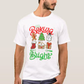 Spirit Bright Donut Kerstmis T-shirt (Voorkant)
