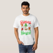 Spirit Bright Donut Kerstmis T-shirt (Voorkant volledig)