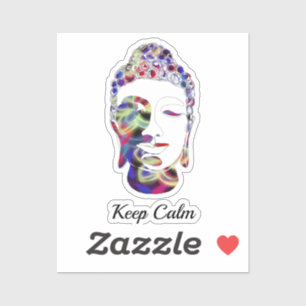 Spirit Butterfly abstract getekend Boeddha silhoue Sticker