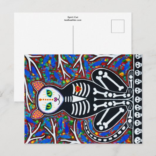Spirit Cat Briefkaart (Voorkant / Achterkant)