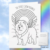 SPIRIT CHOW PROMISE  Memorial Folded Greeting Card Kaart