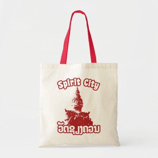 Spirit City - Wat Xieng Khuan, Vientiane, Laos Tote Bag (Voorkant)