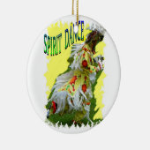Spirit Dance Native American Kerstannament Keramisch Ornament (Rechts)