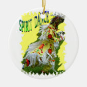 Spirit Dance Native American Kerstannament Keramisch Ornament (Voorkant)