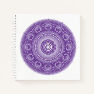 Spirit Dodecahedron Mandala Square-laptop Notitieboek
