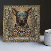 Spirit Dog Guardian | Gepersonaliseerde Tribal Tegeltje