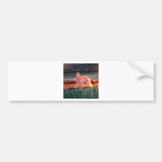Spirit Dream Horse, gebilderd Bumpersticker (Voorkant)