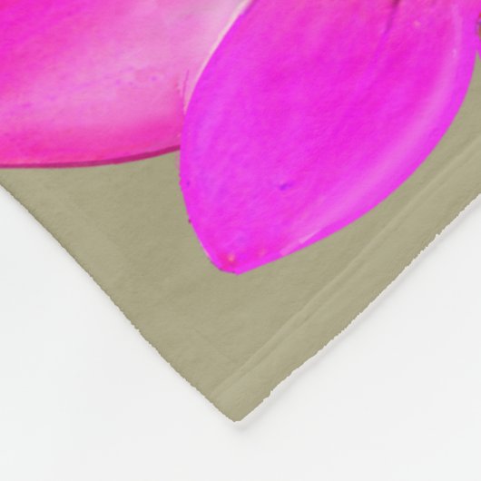 Spirit Driven Lotus Flowers on Sand Beige Fleece Deken (Hoek)