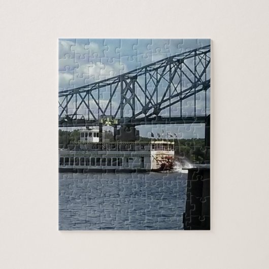 Spirit Dubuque op de Mississippi Legpuzzel (Verticaal)