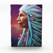 Spirit Elder Native American Fantasy Digital Art Fotoblokken (Voorkant)