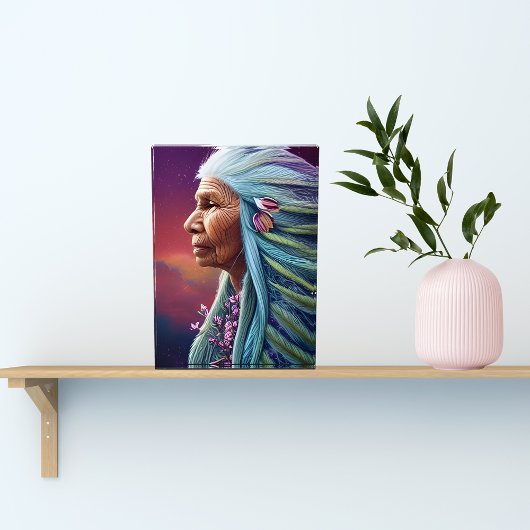 Spirit Elder Native American Fantasy Digital Art Fotoblokken