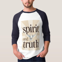 Spirit en Waarheid Christelijk Heren Baseball T-sh