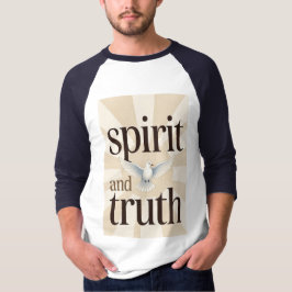Spirit en Waarheid Christelijk Heren Baseball T-sh T-shirt