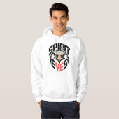 Spirit Eyes Hoodie – Bold Eagle Mascot Design for (Voorkant volledig)