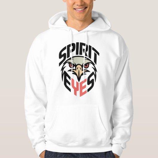Spirit Eyes Hoodie – Bold Eagle Mascot Design for (Voorkant)