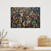 Spirit Faces Visionaire Bloemposter Poster (Keuken)