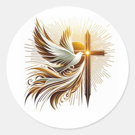 Spirit Fire embleem Ronde Sticker (Voorkant)