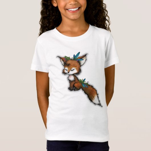 Spirit Fox - Cute Totem Animal T-shirt (Voorkant)