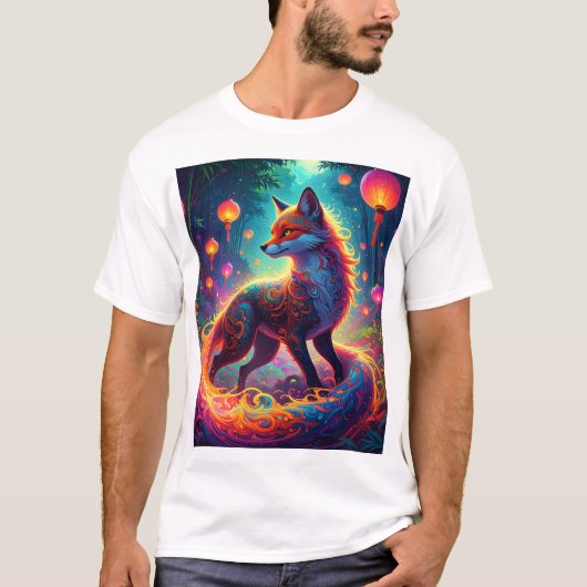 Spirit Fox of the Lantern Grove T-shirt (Voorkant)